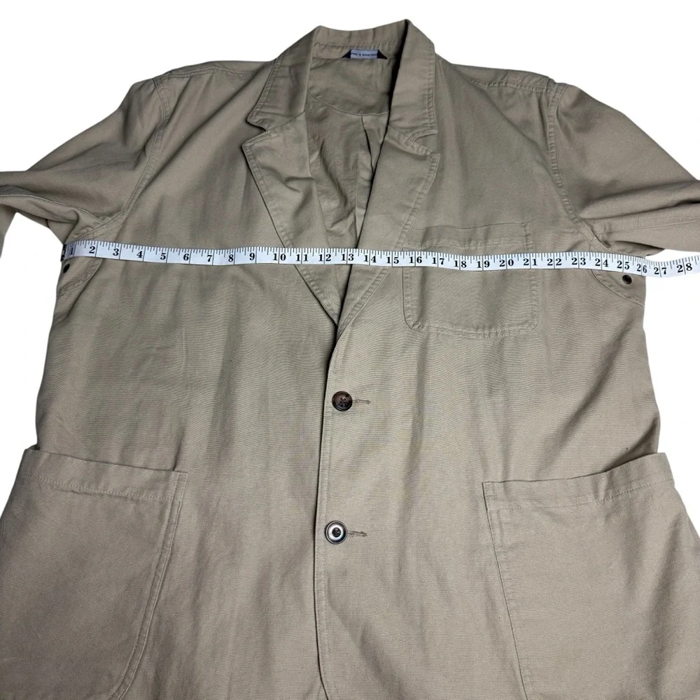 Duluth Trading Mens Fire Hose Presentation Jacket XL Khaki Blazer Tradesman Hunt